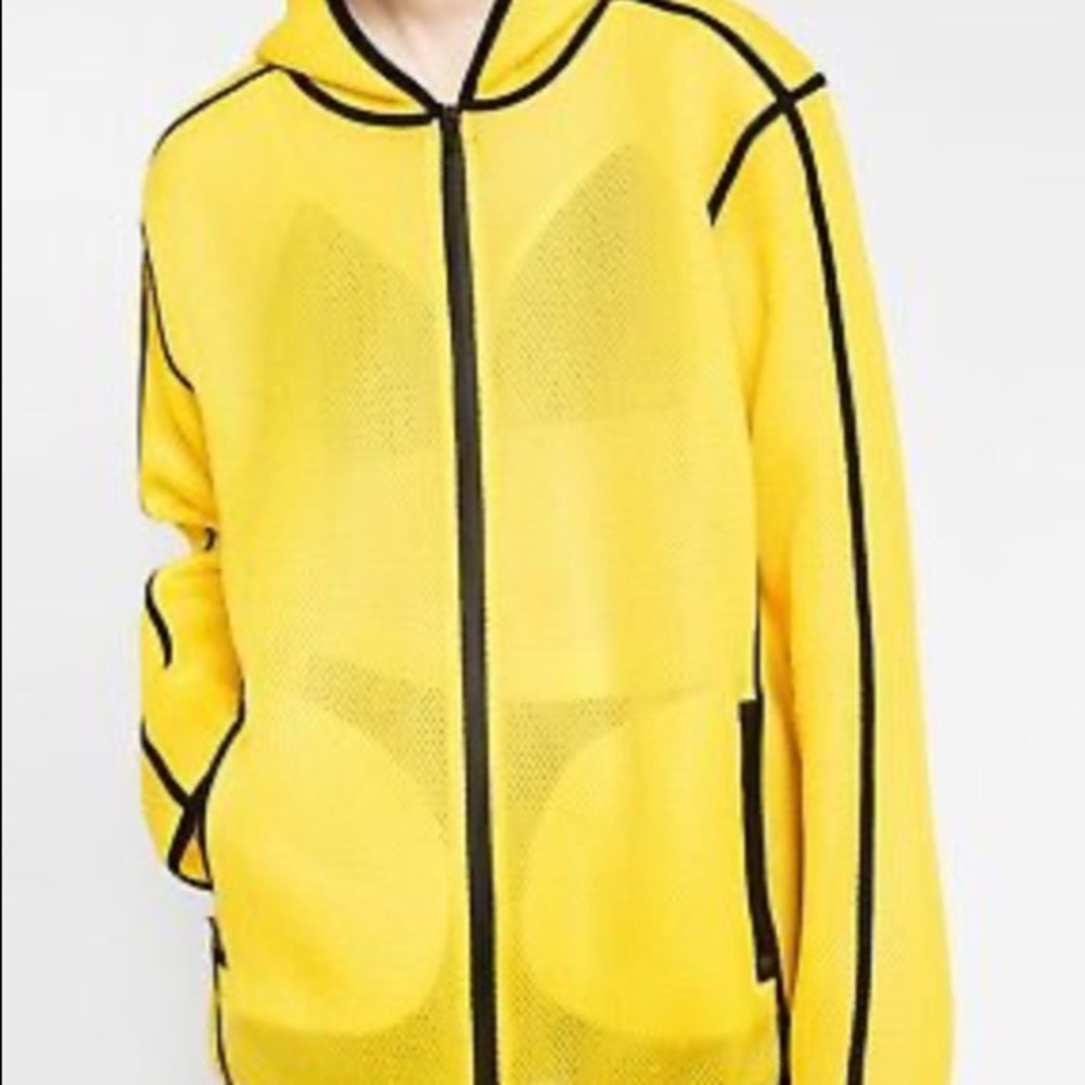 Yellow Mesh Sports Jacket
